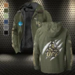 The UCF Elite Flannel Hoodie, Fan Squad Flannel Hoodie HVN1441UC - Green