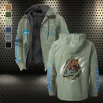 The UCLA Force Flannel Hoodie, Team Spirit Flannel Hoodie HVN1441UC - Light Green