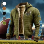 The UCLA Force Fleece-Lined Hooded Jacket, Storm-Ready Fleece-Lined Coat HVN1441UC - Green