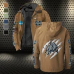 The Aggie Power Flannel Hoodie, Warm Fan Flannel Hoodie HVN1441US - Camel