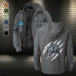 The Aggie Power Flannel Hoodie, Warm Fan Flannel Hoodie HVN1441US - Gray
