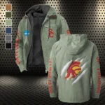The Trojans Flannel Hoodie, Cold Game Day Hoodie HVN1441US - Light Green