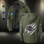 The Roadrunner Spirit Flannel Hoodie, Supporter Spirit Hooded Flannel HVN1441UT - Green