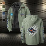 The Roadrunner Spirit Flannel Hoodie, Supporter Spirit Hooded Flannel HVN1441UT - Light Green
