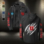 The Utah Pride Flannel Hoodie, Athletic Lifestyle Fan Hoodie HVN1441UU - Black