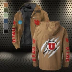 The Utah Pride Flannel Hoodie, Athletic Lifestyle Fan Hoodie HVN1441UU - Camel