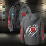 The Utah Pride Flannel Hoodie, Athletic Lifestyle Fan Hoodie HVN1441UU - Gray