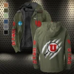 The Utah Pride Flannel Hoodie, Athletic Lifestyle Fan Hoodie HVN1441UU - Green