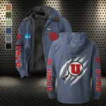 The Utah Pride Flannel Hoodie, Athletic Lifestyle Fan Hoodie HVN1441UU - Navy Blue