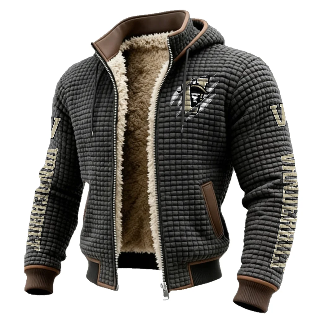 Nashville’s Finest Fleece-Lined Hooded Jacket, Endurance Sport Thermal Hoody HVN1441VC - Grey - Image 2
