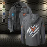 The Virginia Power Flannel Hoodie, All-Season Fan Hoodie HVN1441VI - Gray