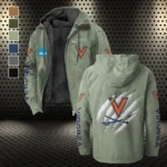The Virginia Power Flannel Hoodie, All-Season Fan Hoodie HVN1441VI - Light Green