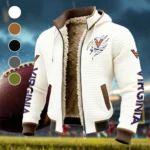 The Virginia Power Fleece-Lined Hooded Jacket, Dynamic Training Hooded Shell HVN1441VI - White