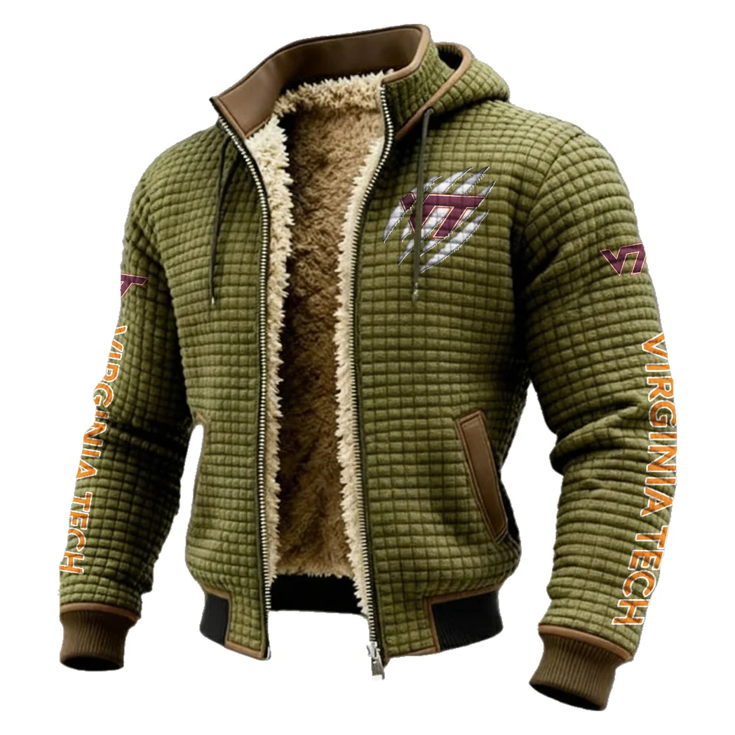 The Tech Spirit Fleece-Lined Hooded Jacket, High-Performance Trail Jacket HVN1441VT - Green - Image 2