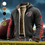The Badger Nation Fleece-Lined Hooded Jacket, Multi-Sport Winter Active Top HVN1441WB - Grey