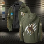 The Cowboy Spirit Flannel Hoodie, Game Ready Flannel Hoodie HVN1441WC - Green