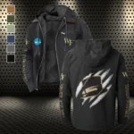 The Deacs Flannel Hoodie, Loyal Supporter Sport Hoodie HVN1441WF - Black