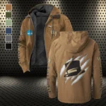 The Deacs Flannel Hoodie, Loyal Supporter Sport Hoodie HVN1441WF - Camel