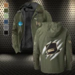 The Deacs Flannel Hoodie, Loyal Supporter Sport Hoodie HVN1441WF - Green