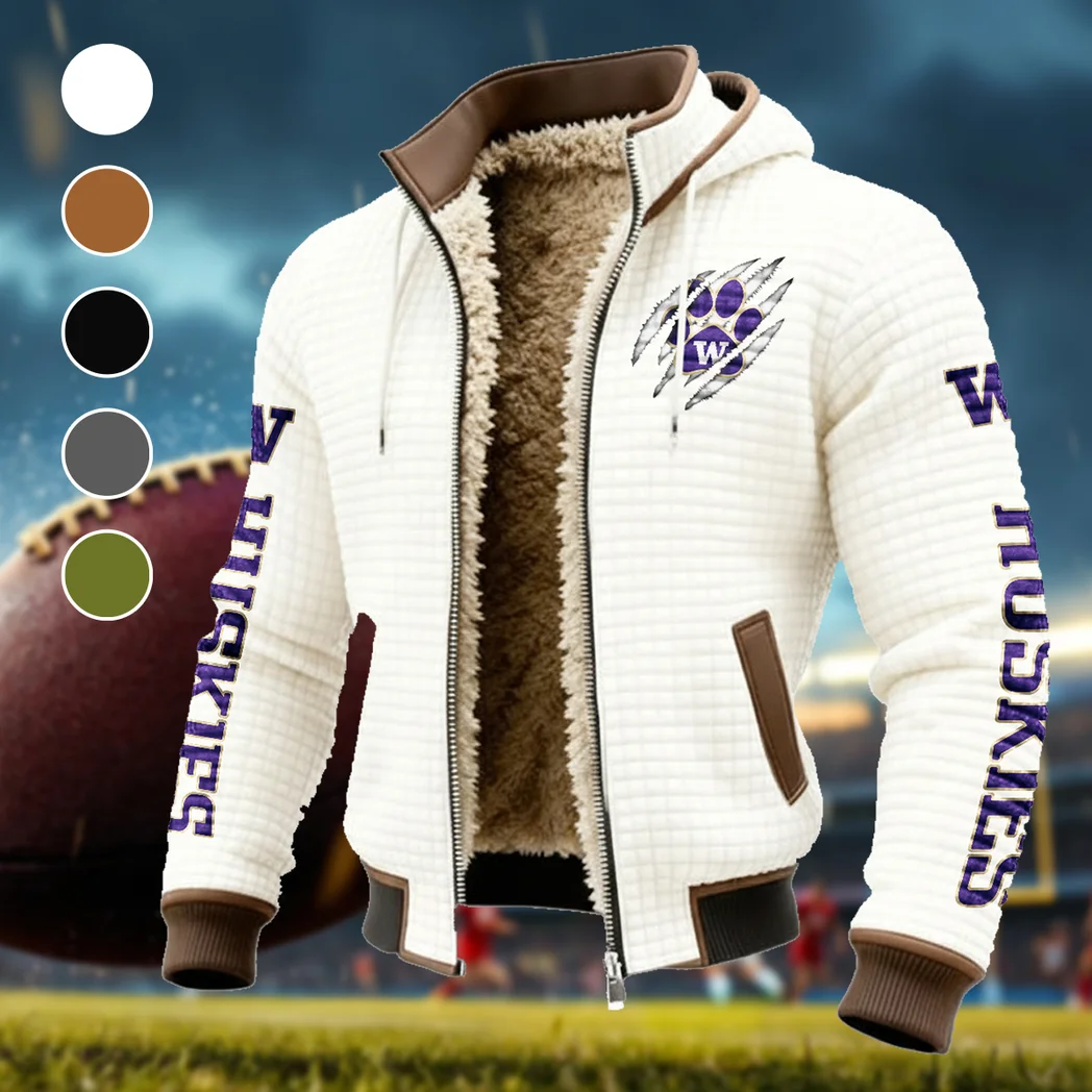 The Husky Spirit Fleece-Lined Hooded Jacket, Arctic Protection Hooded Zip HVN1441WH - White