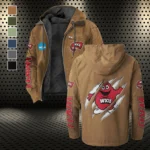 The WKU Pride Flannel Hoodie, Rugged Sport Flannel Hoodie HVN1441WK - Camel