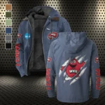 The WKU Pride Flannel Hoodie, Rugged Sport Flannel Hoodie HVN1441WK - Navy Blue