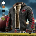 The WKU Pride Fleece-Lined Hooded Jacket, Elemental Guard Sport Jacket HVN1441WK - Grey