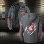 The WSU Force Flannel Hoodie, Everyday Game Fan Hoodie HVN1441WS - Gray