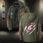 The WSU Force Flannel Hoodie, Everyday Game Fan Hoodie HVN1441WS - Green