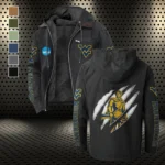 The Mountaineers Flannel Hoodie, Warm Sport Spirit Hoodie HVN1441WV - Black
