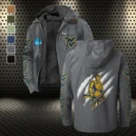 The Mountaineers Flannel Hoodie, Warm Sport Spirit Hoodie HVN1441WV - Gray