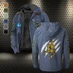 The Mountaineers Flannel Hoodie, Warm Sport Spirit Hoodie HVN1441WV - Navy Blue