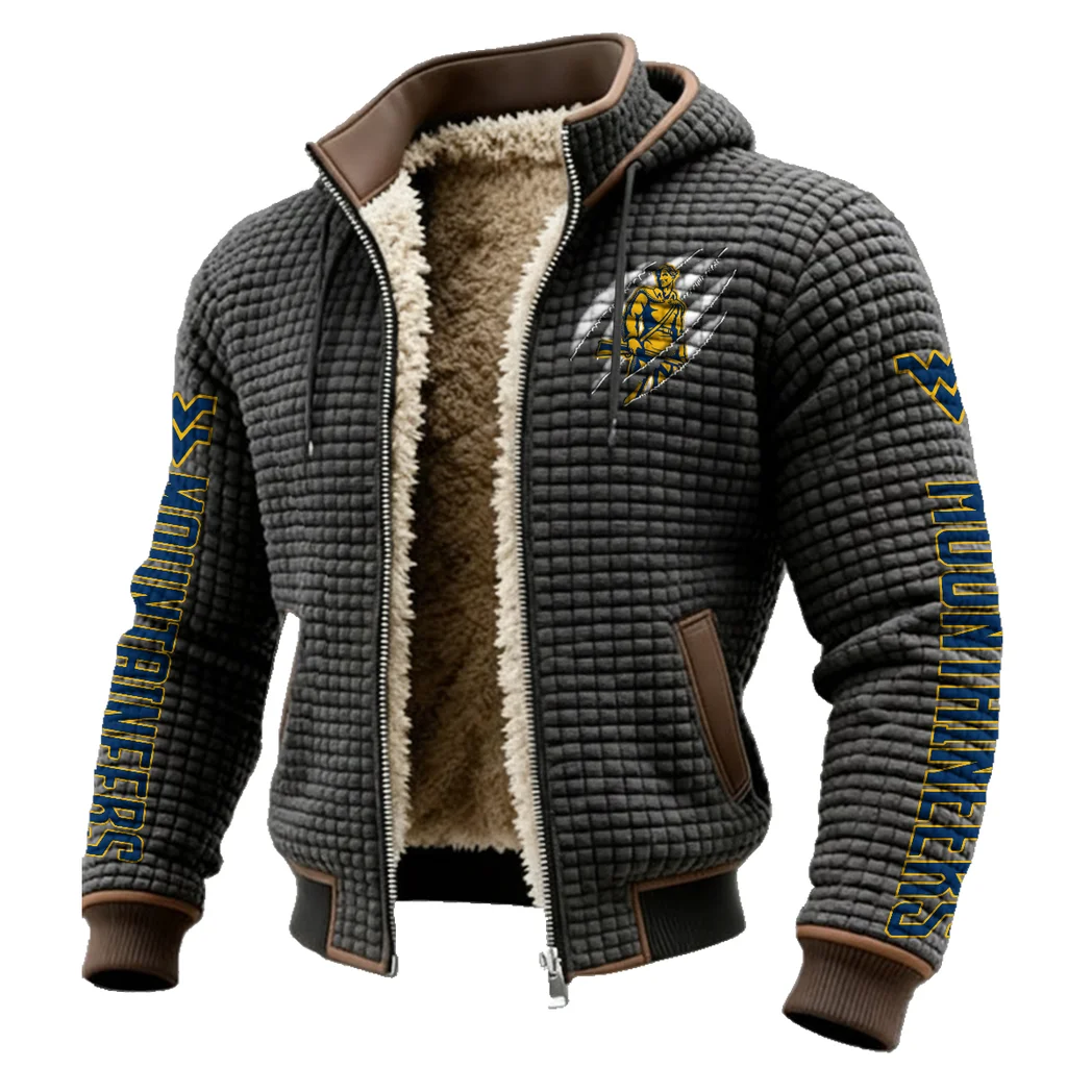 The Mountaineers Fleece-Lined Hooded Jacket, Thermal Core Fleece Jacket HVN1441WV - Grey - Image 2