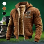 The Knight Corps Fleece-Lined Hooded Jacket, Endurance Sport Thermal Hoody HVN1445AB - brown