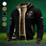 War Eagle Fleece-Lined Hooded Jacket, Peak Performance Hooded Shell HVN1445AT - Black