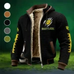 The Baylor Line Fleece-Lined Hooded Jacket, Elite Athlete Winter Jacket HVN1445BB - Black