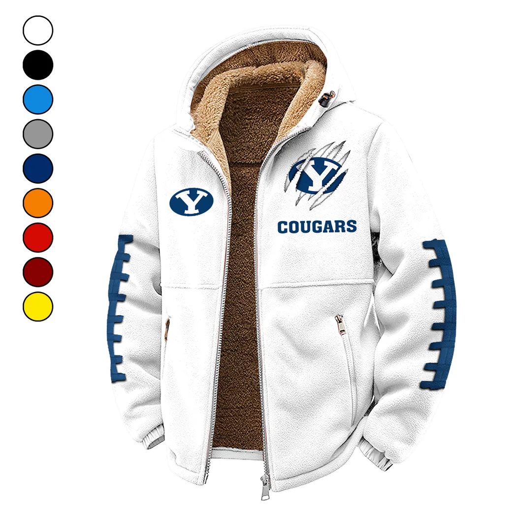 The Blue and White Winter Fleece Jacket, Snow-Ready Active Fleece HVN1445BY - White