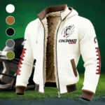 The Bearcat Nation Fleece-Lined Hooded Jacket, Elemental Guard Sport Jacket HVN1445CB - White