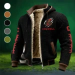 Cornell Fleece-Lined Hooded Jacket, Deep Winter Insulated Hoody HVN1445CB - Black