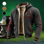 Cornell Fleece-Lined Hooded Jacket, Deep Winter Insulated Hoody HVN1445CB - Grey