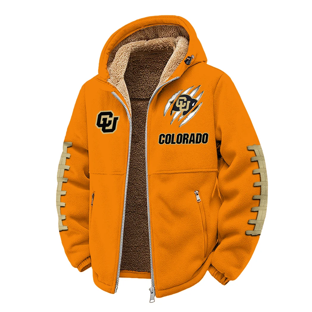 The Buff Ambush Winter Fleece Jacket, Cold Weather Hiking Fleece HVN1445CB - Orange - Image 2