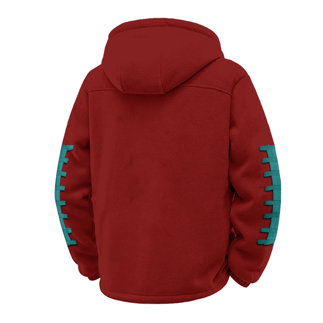 The Chant Spirit Winter Fleece Jacket, Winter Endurance Jacket HVN1445CC - Wine - Image 3