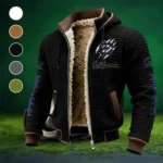 The Berkeley Elite Fleece-Lined Hooded Jacket, Rugged Terrain Fleece Hoody HVN1445CG - Black