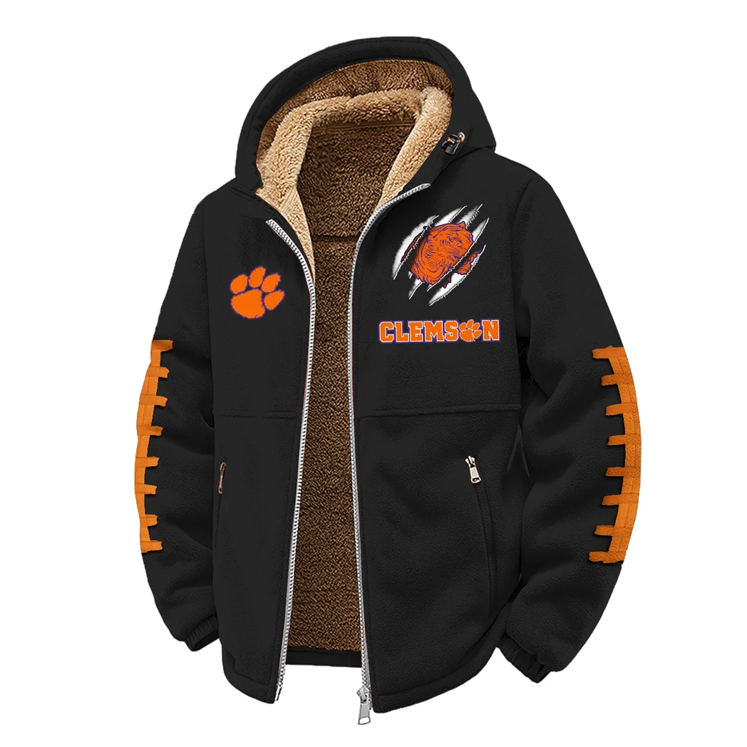 The Tiger Paw Winter Fleece Jacket, Heavyweight Plush Fleece HVN1445CT - Black - Image 2