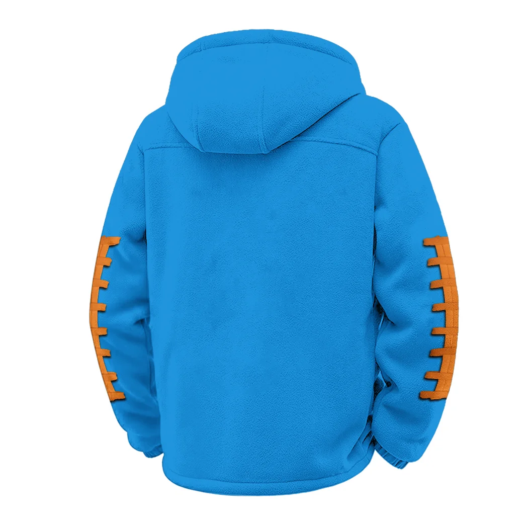 The Tiger Paw Winter Fleece Jacket, Heavyweight Plush Fleece HVN1445CT - cyan - Image 3