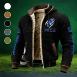 The Duke Force Fleece-Lined Hooded Jacket, Thermal Core Fleece Jacket HVN1445DB - Black