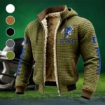 The Duke Force Fleece-Lined Hooded Jacket, Thermal Core Fleece Jacket HVN1445DB - Green