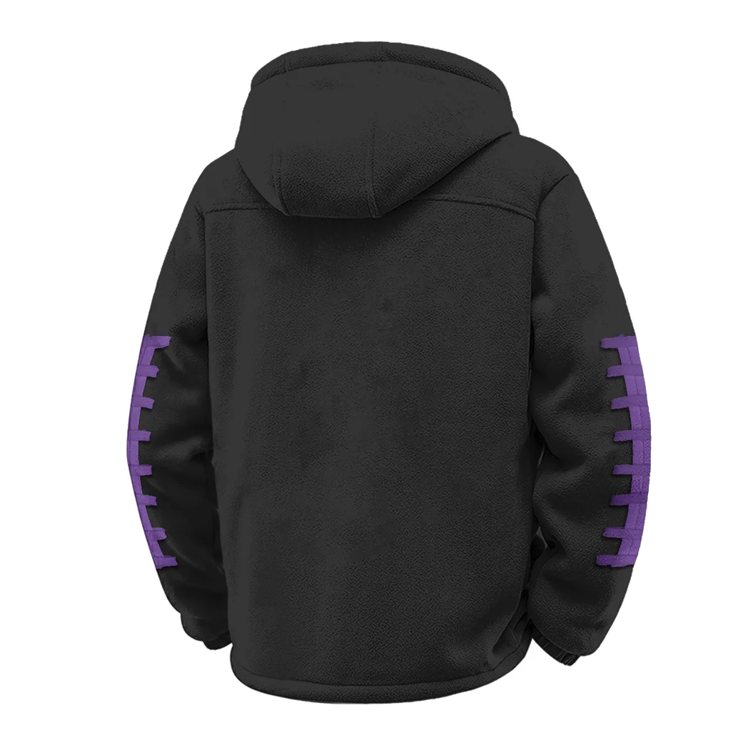 The Pirates Winter Fleece Jacket, Luxe Microfleece Pullover HVN1445EC - Black - Image 3