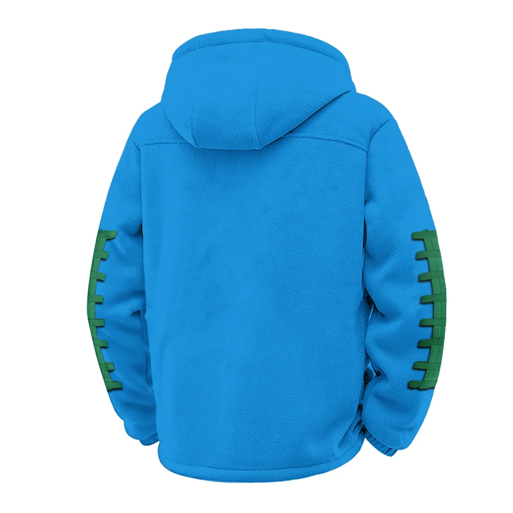 The EMU Elite Winter Fleece Jacket, Anti-Pill Thermal Fleece HVN1445EM - cyan - Image 3