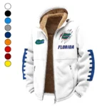 The Orange and Blue Winter Fleece Jacket, High-Density Comfort Fleece HVN1445FG - White